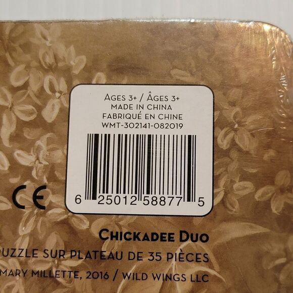 NEW Cobble Hill Tray Puzzle Chickadee Duo - Picture 6 of 6